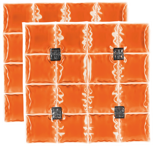 Coolpac 6.5˚C / 44˚F - 16 cells Orange (set of 2 units)