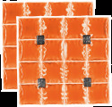 Coolpac 6.5˚C / 44˚F - 16 cells Orange (set of 2 units)